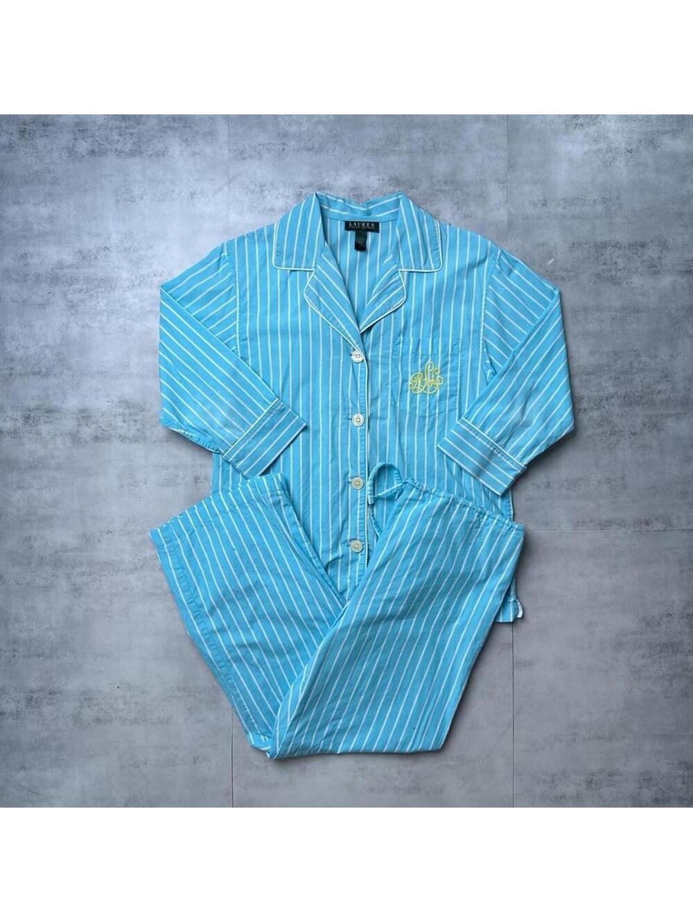 Y2K Polo Ralph Lauren blue pijama set